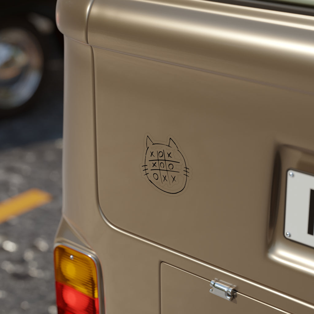 Cat’s Game Transparent Outdoor Sticker