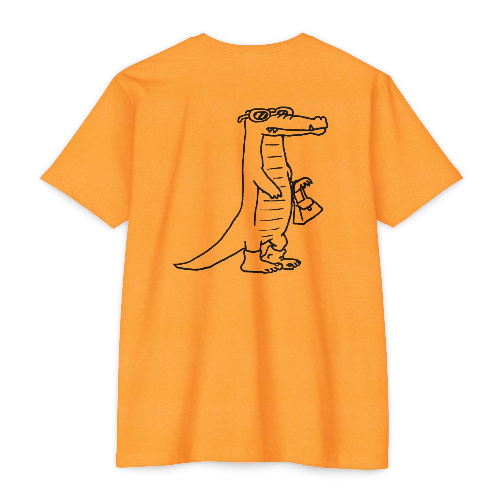 Alligator with people shoes T-shirt
