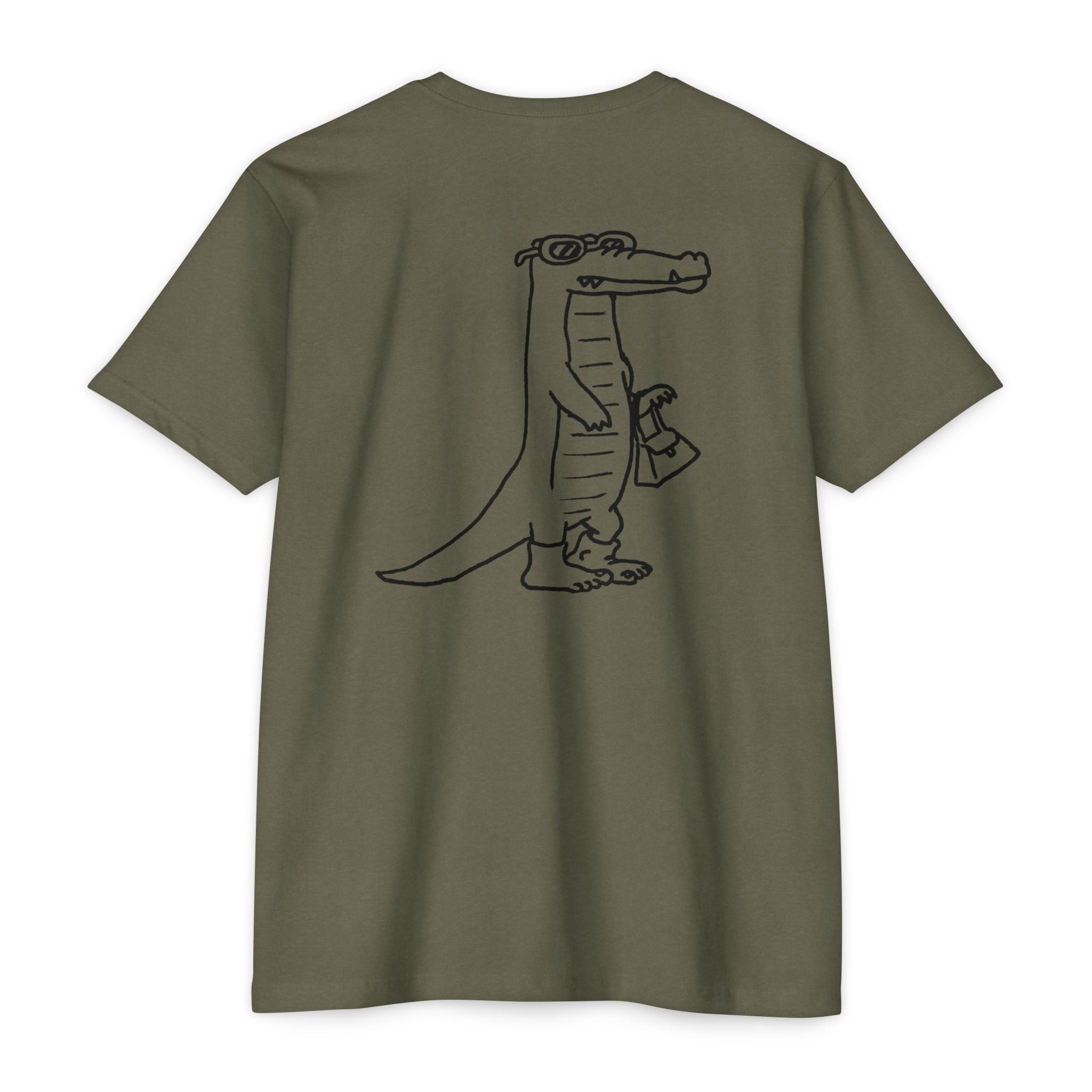 Alligator with people shoes T-shirt