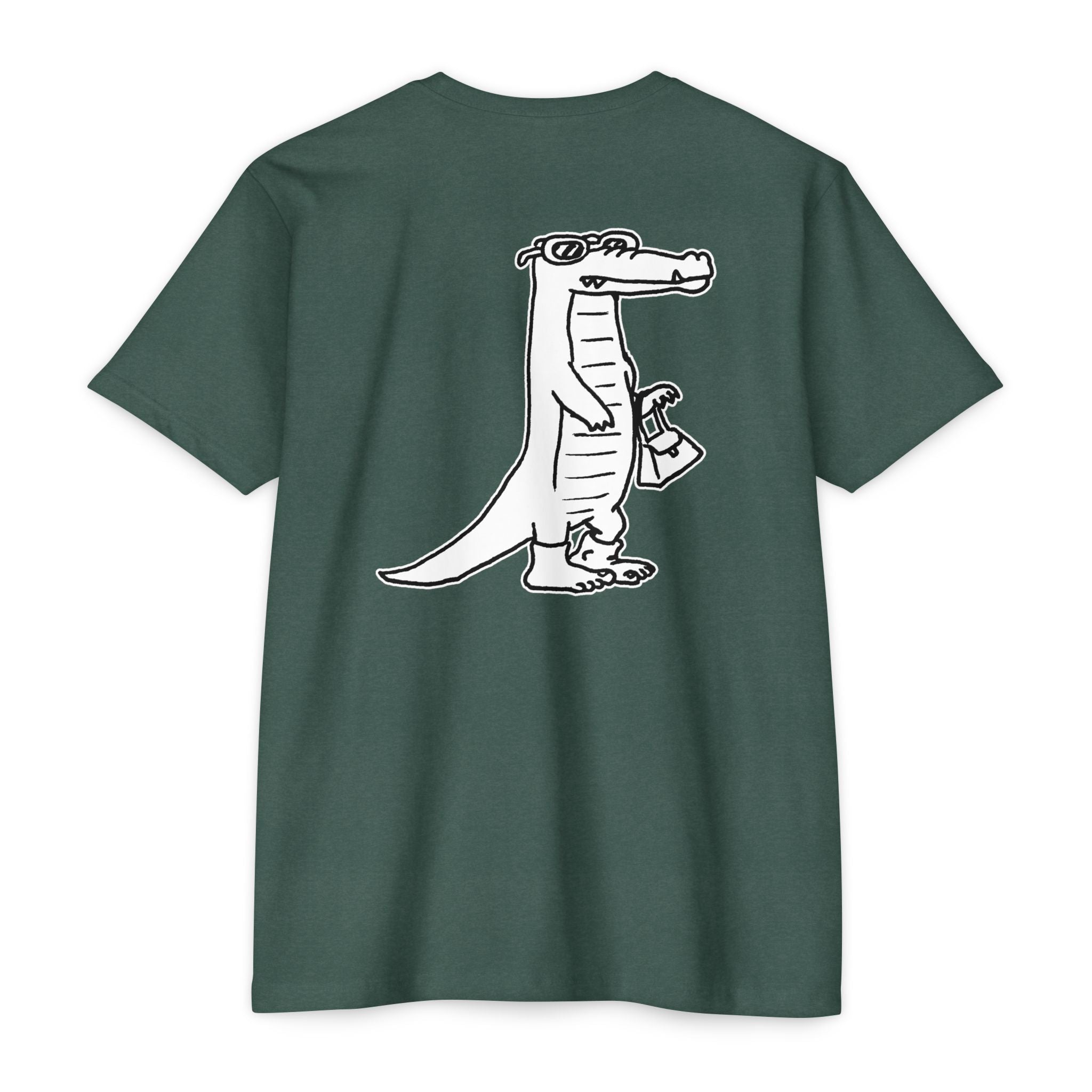 Alligator with people shoes T-shirt