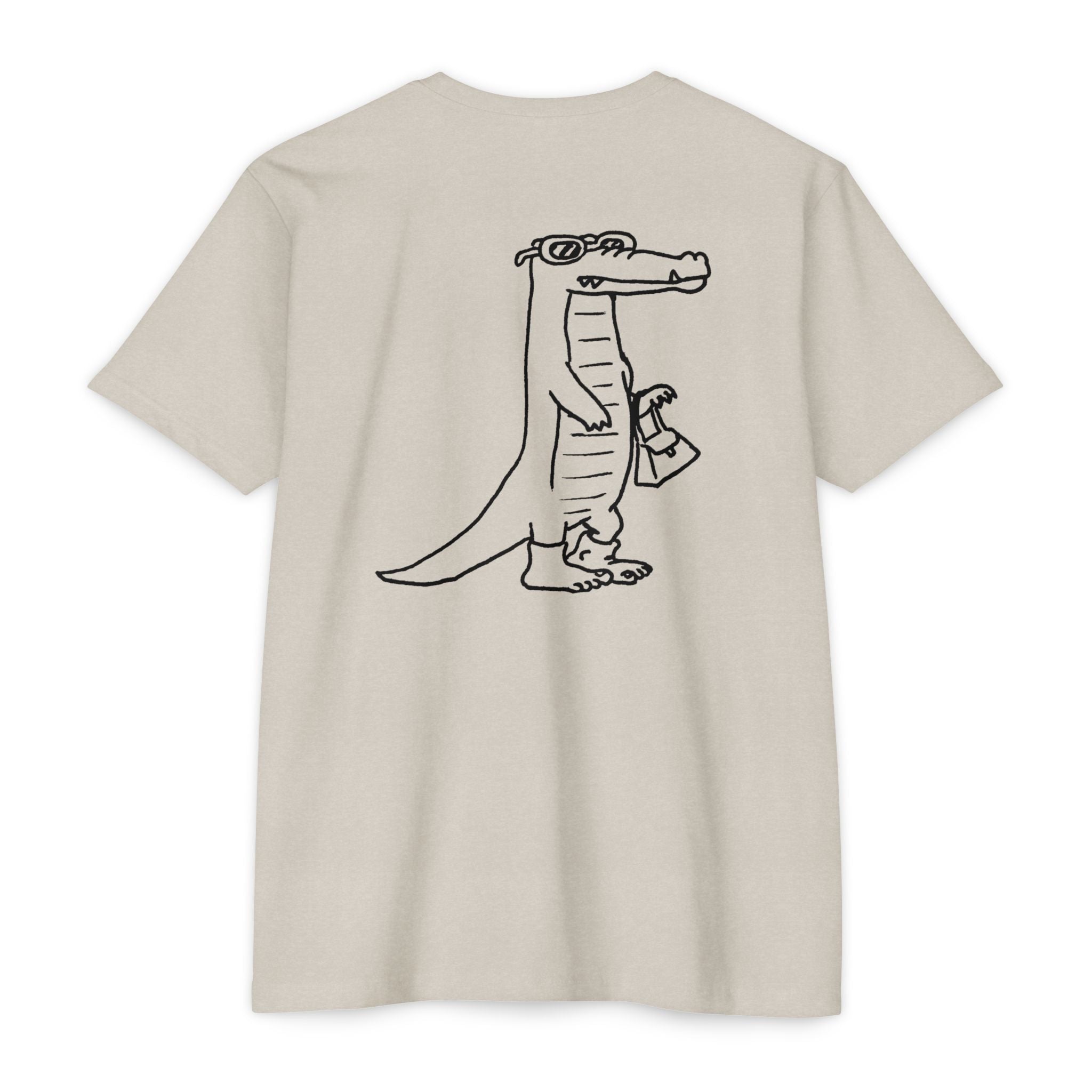 Alligator with people shoes T-shirt